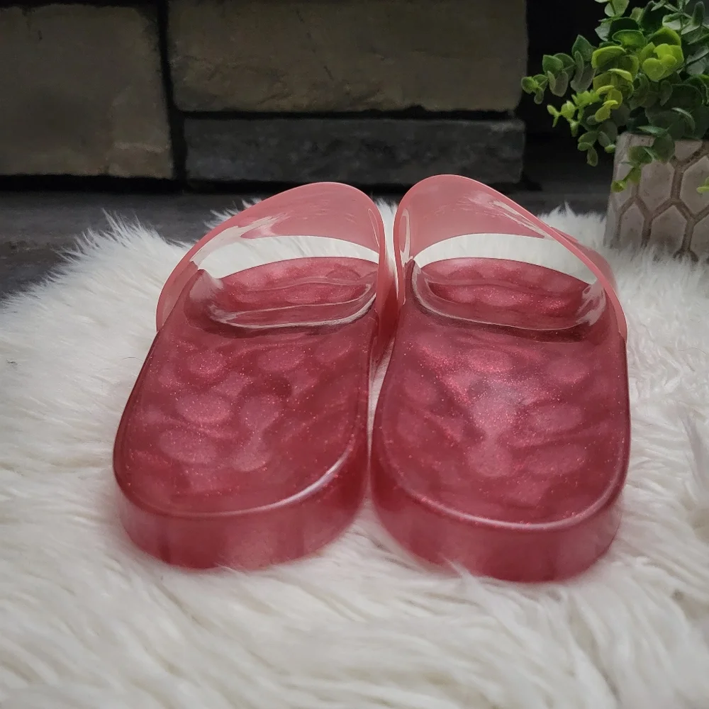 COACH Ulyssa Glitter Pool Slides size 9 - Picture 6 of 12